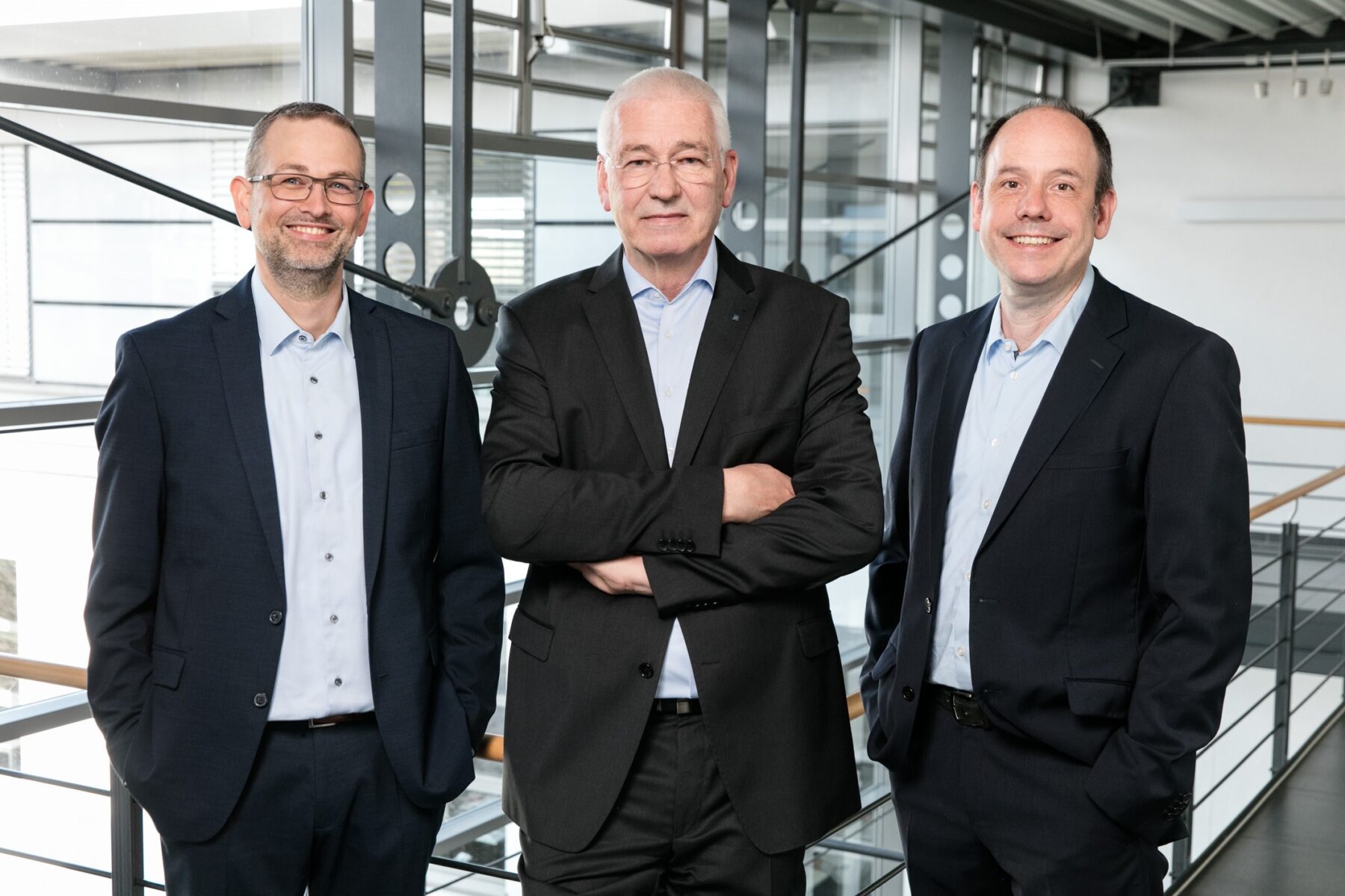 Die geschäftsführenden Gesellschafter Dipl.-Ing. Andreas Plum, Dipl.-Ing. Georg Spennes und Dipl.-Ing. Guido Müller leiten die BFT Cognos GmbH.