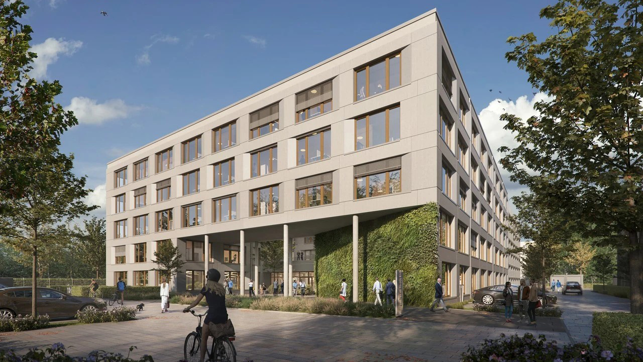 Rendering des Büroneubaus am Prager Ring in Aachen